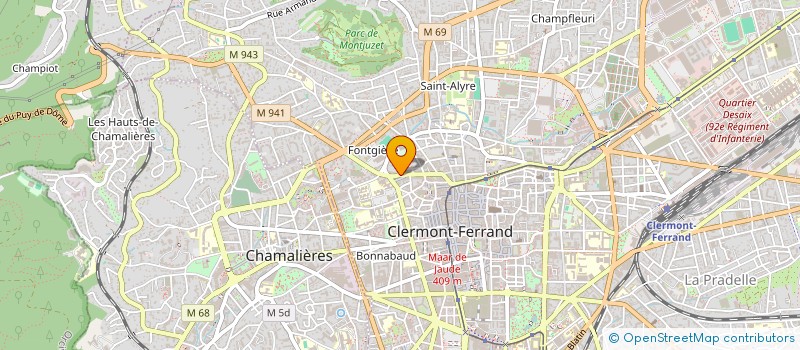 localisation de l'entreprise MONSIEUR BASTIEN MATHIEU  CLERMONT-FERRAND