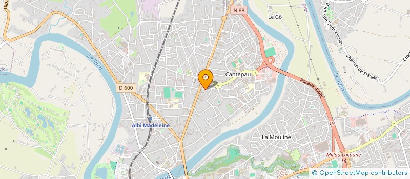 localisation de l'entreprise MONSIEUR BASTIEN MAZARS  ALBI