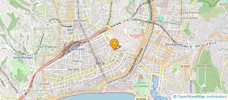 localisation de l'entreprise MONSIEUR BASTIEN MAZZUCCO  NICE