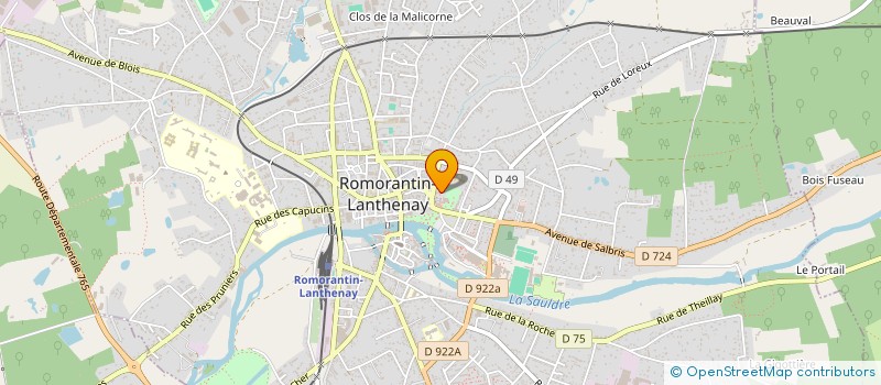 localisation de l'entreprise MONSIEUR BASTIEN MECHIN  ROMORANTIN-LANTHENAY