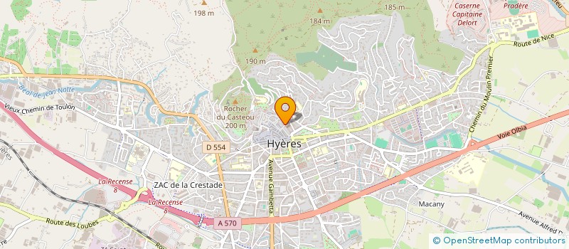 localisation de l'entreprise MONSIEUR BASTIEN MENET à HYERES