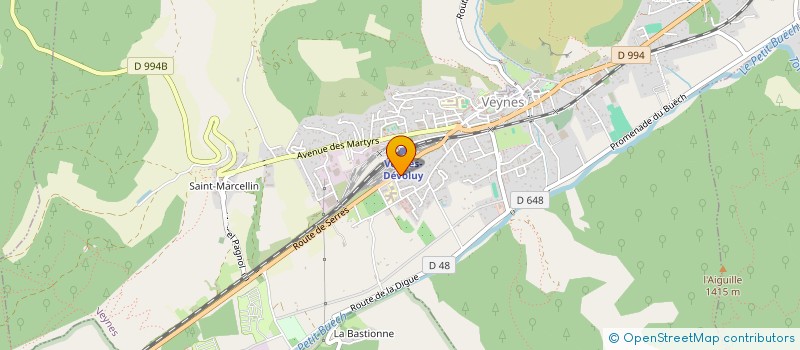 localisation de l'entreprise MONSIEUR BASTIEN MESCLE  VEYNES