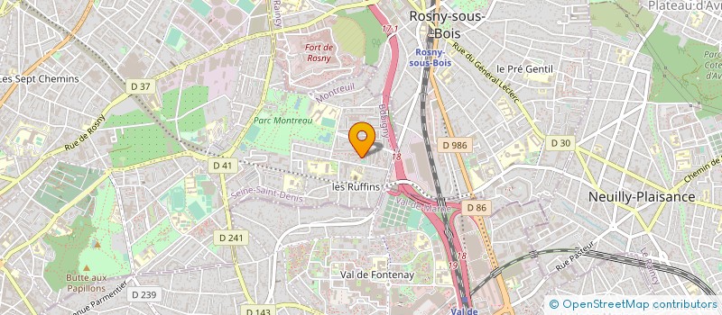 localisation de l'entreprise MONSIEUR BASTIEN MICHEL à MONTREUIL