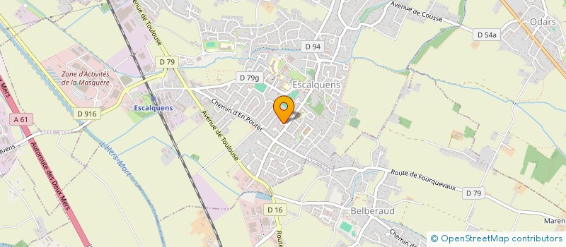 localisation de l'entreprise MONSIEUR BASTIEN MILBEAU  ESCALQUENS