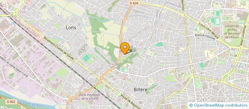 localisation de l'entreprise MONSIEUR BASTIEN MINVIELLE  BILLERE