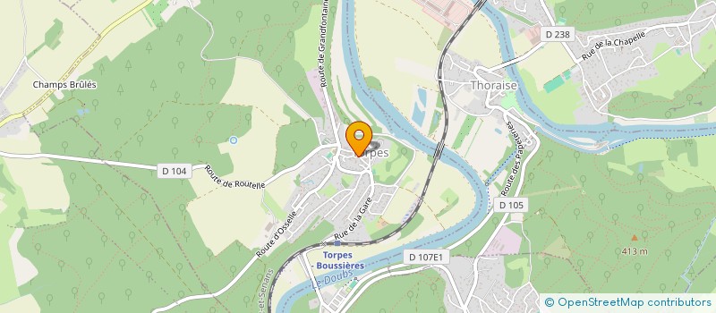 localisation de l'entreprise MONSIEUR BASTIEN MOLINA  TORPES