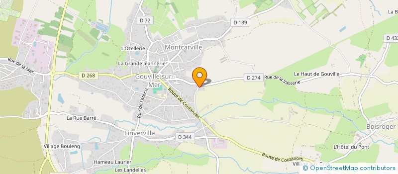 localisation de l'entreprise MONSIEUR BASTIEN MONBRUN à BLAINVILLE-SUR-MER