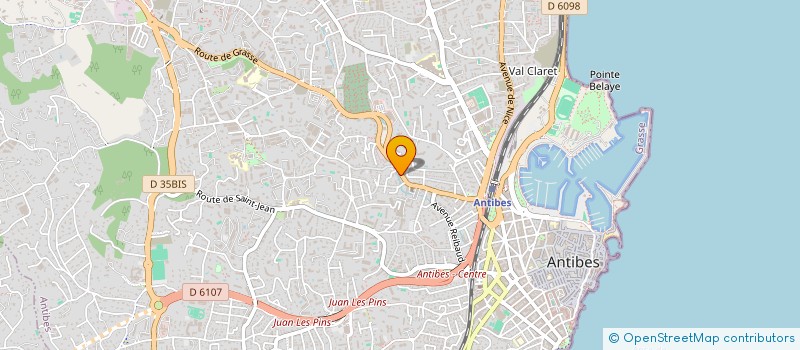 localisation de l'entreprise MONSIEUR BASTIEN MONNIER  ANTIBES