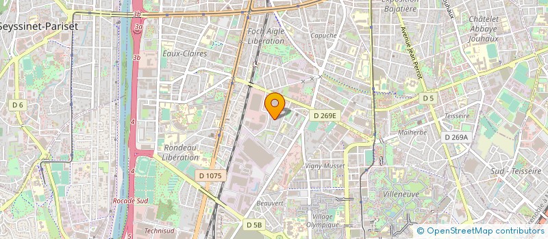 localisation de l'entreprise MONSIEUR BASTIEN MONROLIN à GRENOBLE