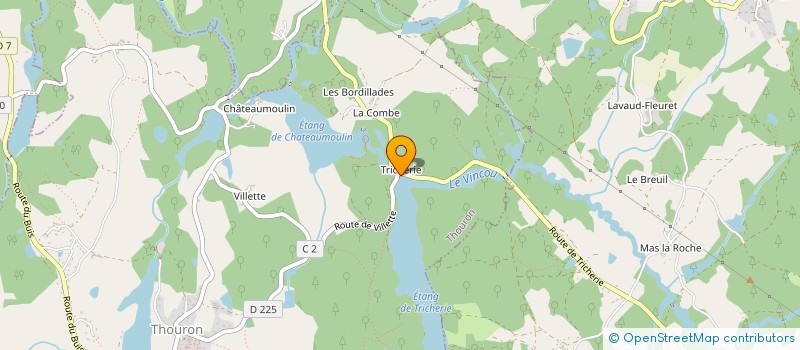 localisation de l'entreprise MONSIEUR BASTIEN MOREAU à COMPREIGNAC