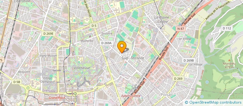 localisation de l'entreprise MONSIEUR BASTIEN MORLOT  SAINT-MARTIN-D'HERES