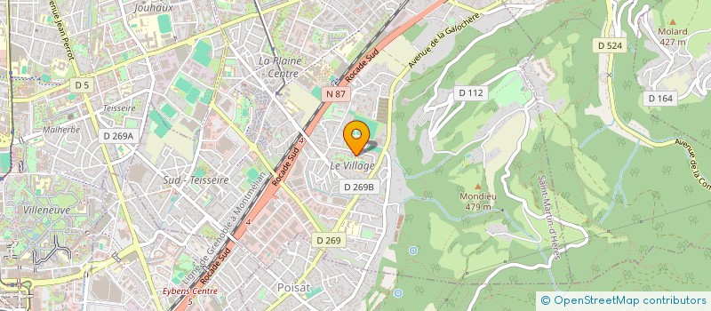 localisation de l'entreprise MONSIEUR BASTIEN MORTELECQUE  SAINT-MARTIN-D'HERES