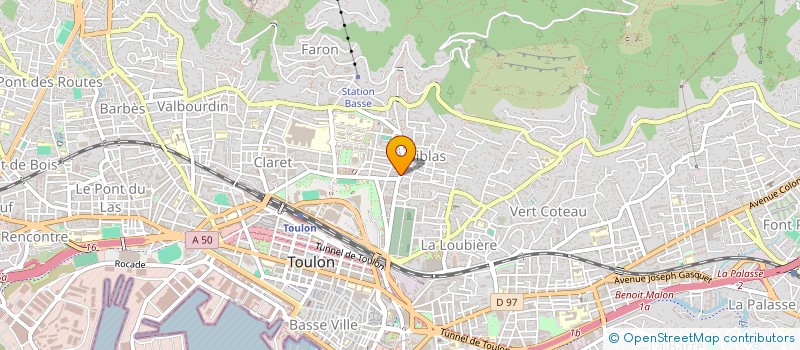 localisation de l'entreprise MONSIEUR BASTIEN NEGRONI  TOULON