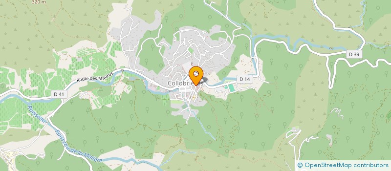 localisation de l'entreprise MONSIEUR BASTIEN NEGROTO  COLLOBRIERES