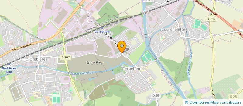 localisation de l'entreprise MONSIEUR BASTIEN NICAISE  CORBEHEM