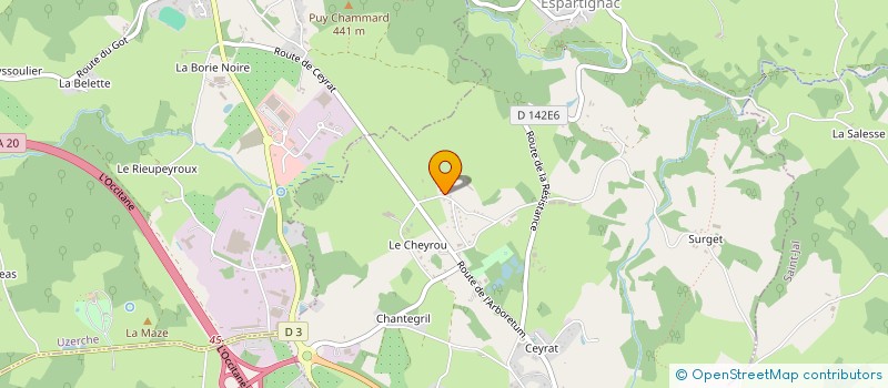 localisation de l'entreprise MONSIEUR BASTIEN NOILHAC  ESPARTIGNAC