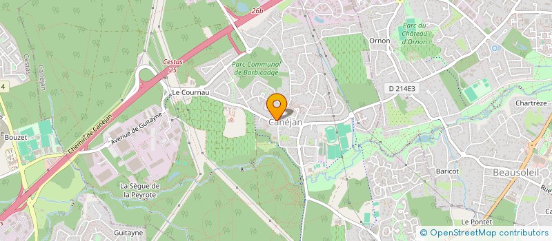 localisation de l'entreprise MONSIEUR BASTIEN NORMAND  CANEJAN