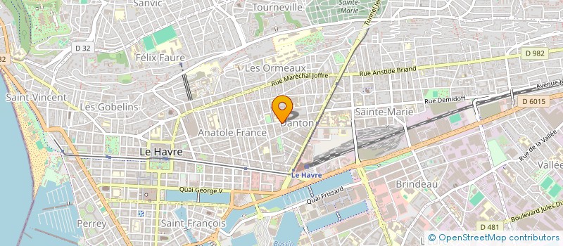 localisation de l'entreprise MONSIEUR BASTIEN OURC'HANT  LE HAVRE