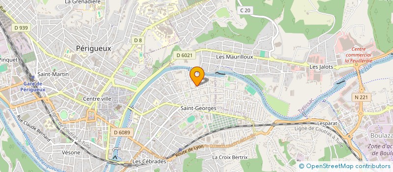 localisation de l'entreprise MONSIEUR BASTIEN PALENGAT  PERIGUEUX