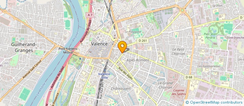 localisation de l'entreprise MONSIEUR BASTIEN PALIX à VALENCE