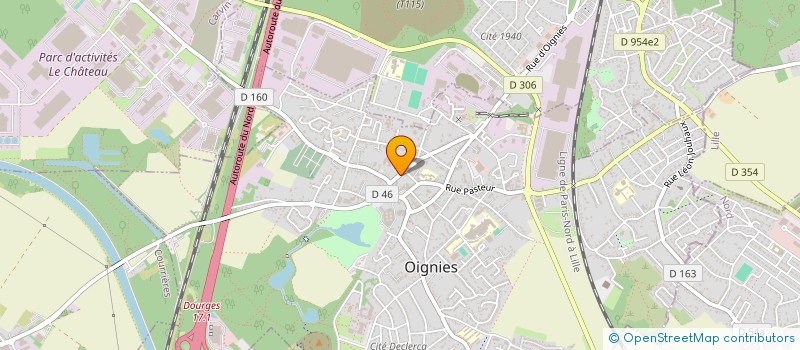 localisation de l'entreprise MONSIEUR BASTIEN PAMART  OIGNIES