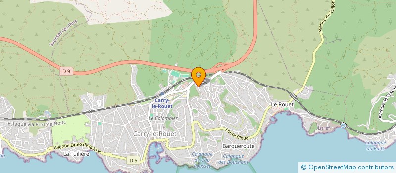 localisation de l'entreprise MONSIEUR BASTIEN PARRAUD à CARRY-LE-ROUET
