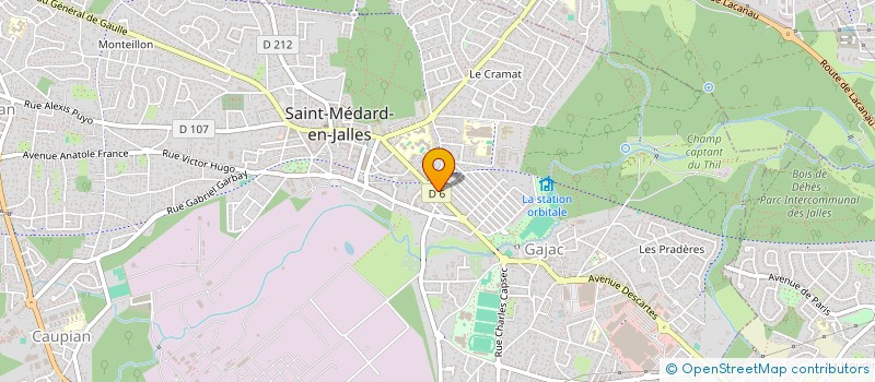 localisation de l'entreprise MONSIEUR BASTIEN PAYRAS  SAINT-MEDARD-EN-JALLES