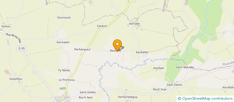 localisation de l'entreprise MONSIEUR BASTIEN PENAULT  BON REPOS SUR BLAVET