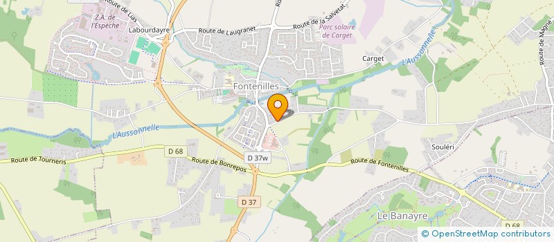 localisation de l'entreprise MONSIEUR BASTIEN PEREZ  FONTENILLES