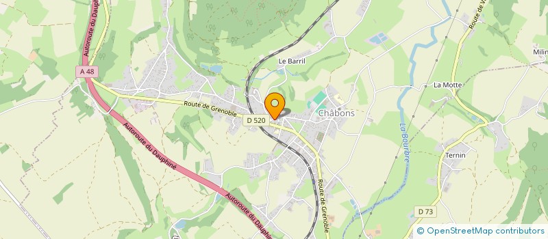 localisation de l'entreprise MONSIEUR BASTIEN PERRIN  CHABONS