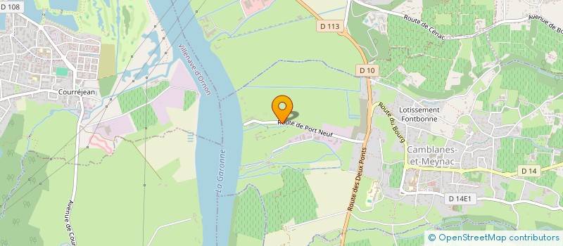 localisation de l'entreprise MONSIEUR BASTIEN PERSE  CAMBLANES-ET-MEYNAC