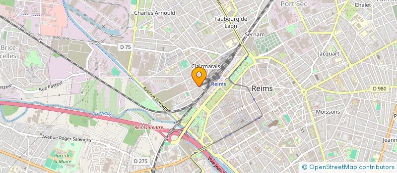 localisation de l'entreprise MONSIEUR BASTIEN PETIT  REIMS