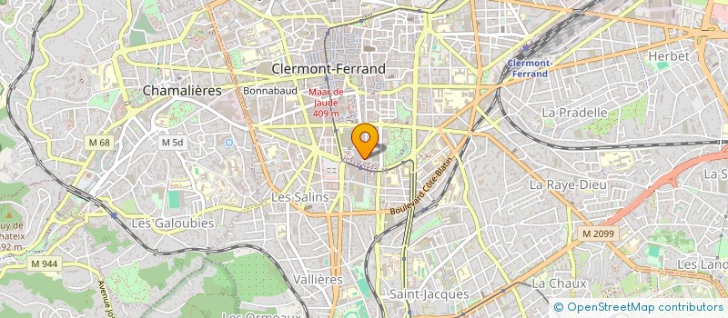 localisation de l'entreprise MONSIEUR BASTIEN PEYRAT  CLERMONT-FERRAND