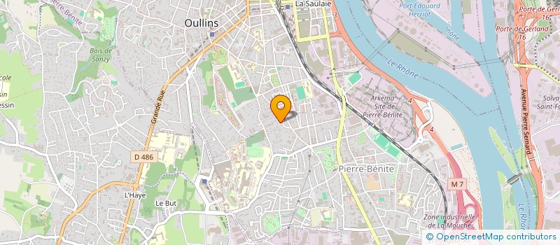 localisation de l'entreprise MONSIEUR BASTIEN PEYRONNEL  OULLINS-PIERRE-BENITE