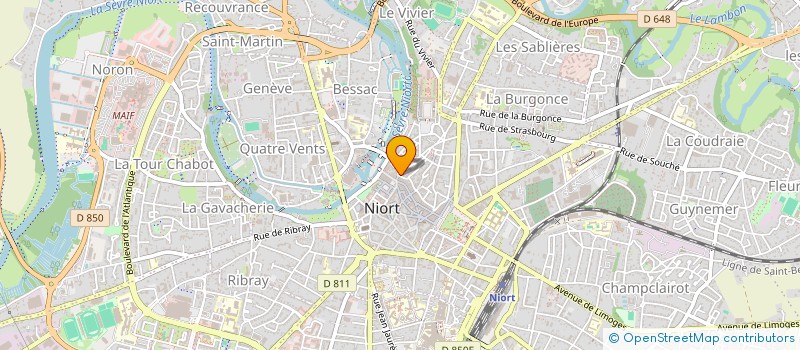 localisation de l'entreprise MONSIEUR BASTIEN PHILIPPE à NIORT