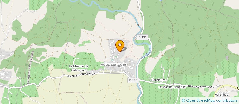 localisation de l'entreprise MONSIEUR BASTIEN PHILIPPE  AUBUSSARGUES
