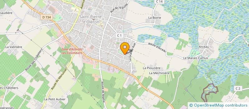 localisation de l'entreprise MONSIEUR BASTIEN PINAULT à SAINT-PIERRE-D'OLERON