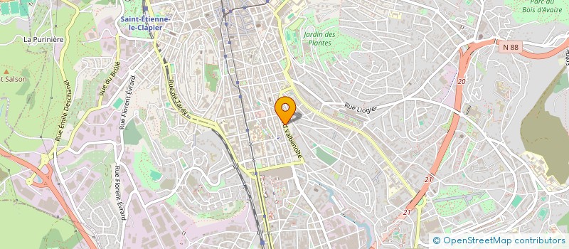 localisation de l'entreprise MONSIEUR BASTIEN PIRRA  SAINT-ETIENNE