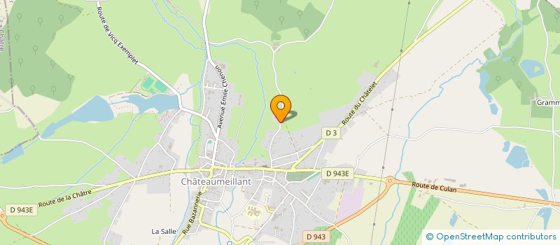 localisation de l'entreprise MONSIEUR BASTIEN POINTUD  CHATEAUMEILLANT