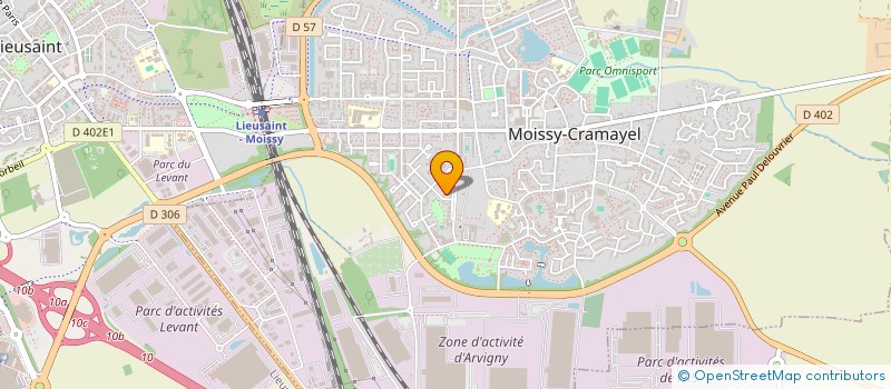 localisation de l'entreprise MONSIEUR BASTIEN PONGE  MOISSY-CRAMAYEL