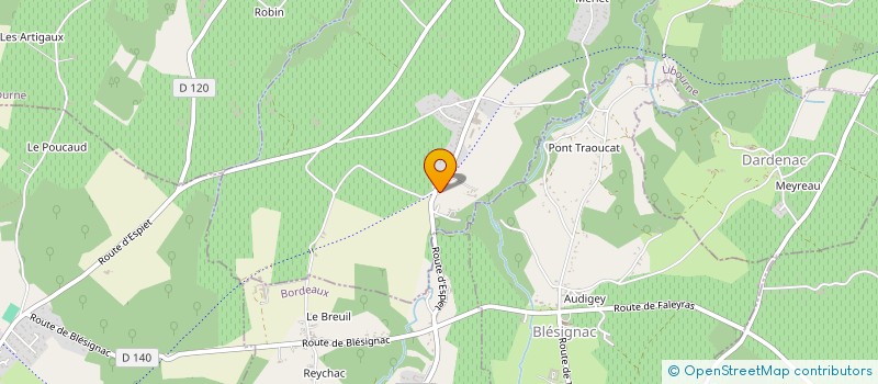 localisation de l'entreprise MONSIEUR BASTIEN PORSIN  ESPIET