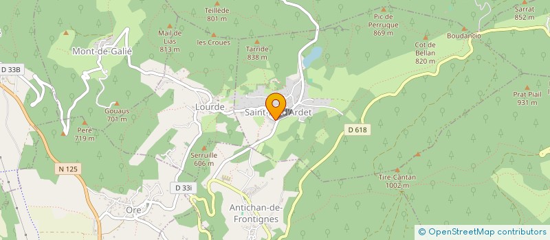 localisation de l'entreprise MONSIEUR BASTIEN PORTES  SAINT-PE-D'ARDET