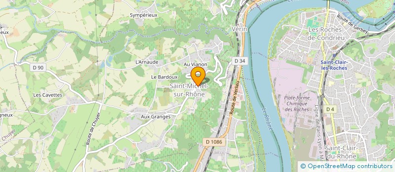 localisation de l'entreprise MONSIEUR BASTIEN PRUDHOMME à SAINT-MICHEL-SUR-RHONE