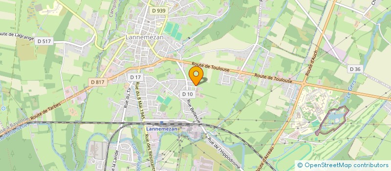 localisation de l'entreprise MONSIEUR BASTIEN PUJOS  LANNEMEZAN