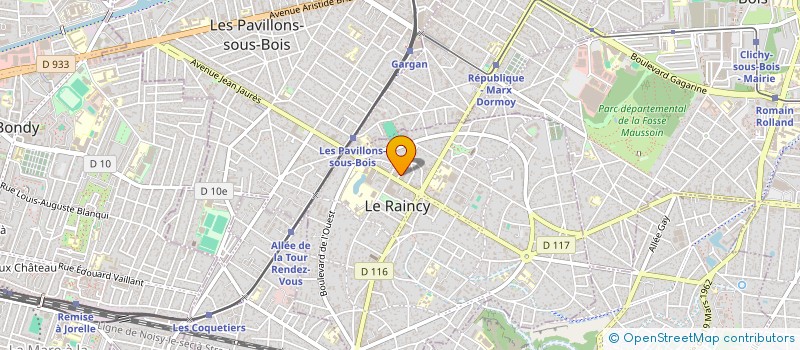 localisation de l'entreprise MONSIEUR BASTIEN RABEL  LE RAINCY