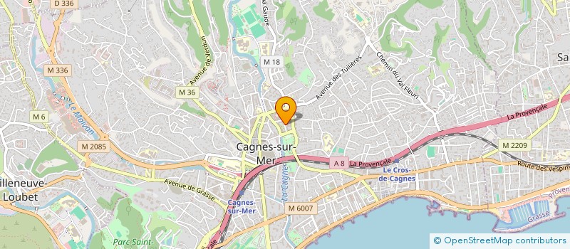 localisation de l'entreprise MONSIEUR BASTIEN RAYNAUD  CAGNES-SUR-MER