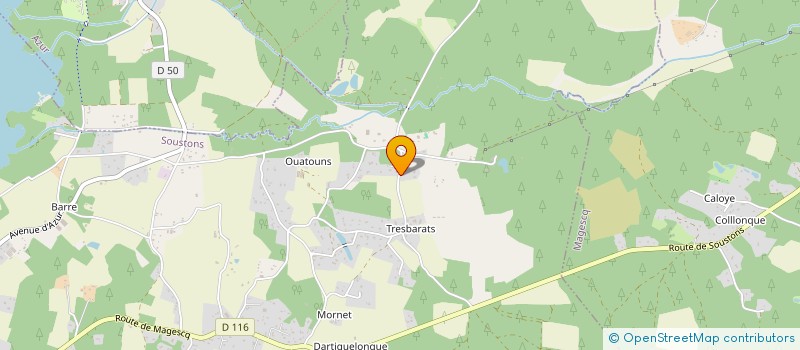 localisation de l'entreprise MONSIEUR BASTIEN REGNAULT  SOUSTONS