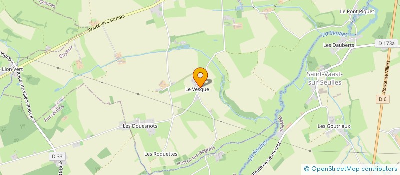 localisation de l'entreprise MONSIEUR BASTIEN RENOUF  HOTTOT LES BAGUES