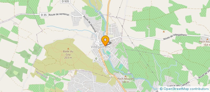 localisation de l'entreprise MONSIEUR BASTIEN ROBERT  CONQUES-SUR-ORBIEL