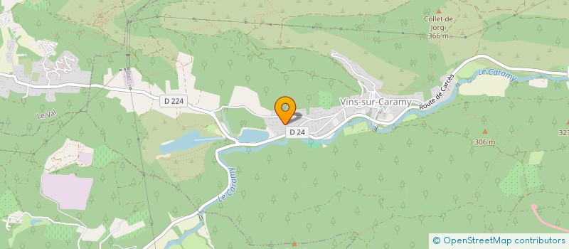 localisation de l'entreprise MONSIEUR BASTIEN ROBERT CIAMPALINI à VINS-SUR-CARAMY